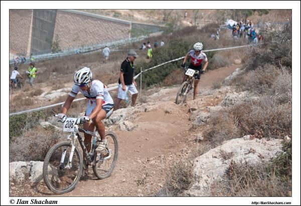 Sabine Spitz (Germany) leads Esther Suss (Swizterland)