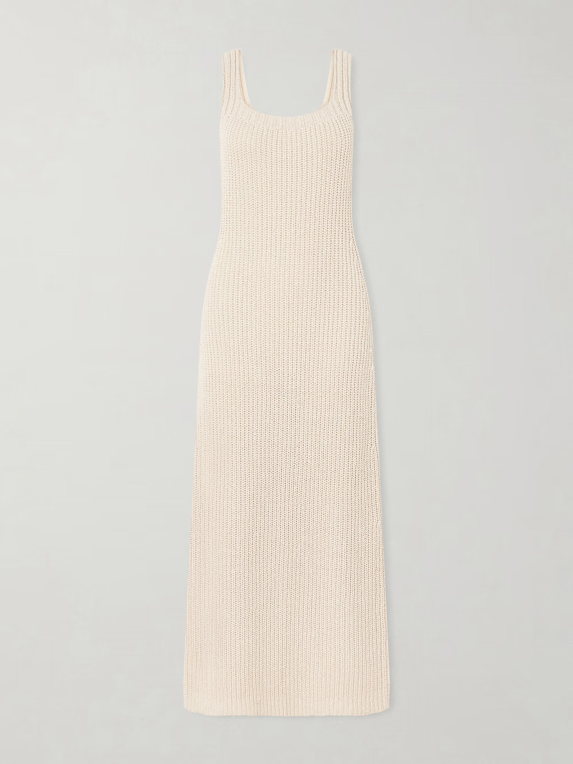 Khaite, Lex Crocheted Silk and Cotton-Blend Midi Dress