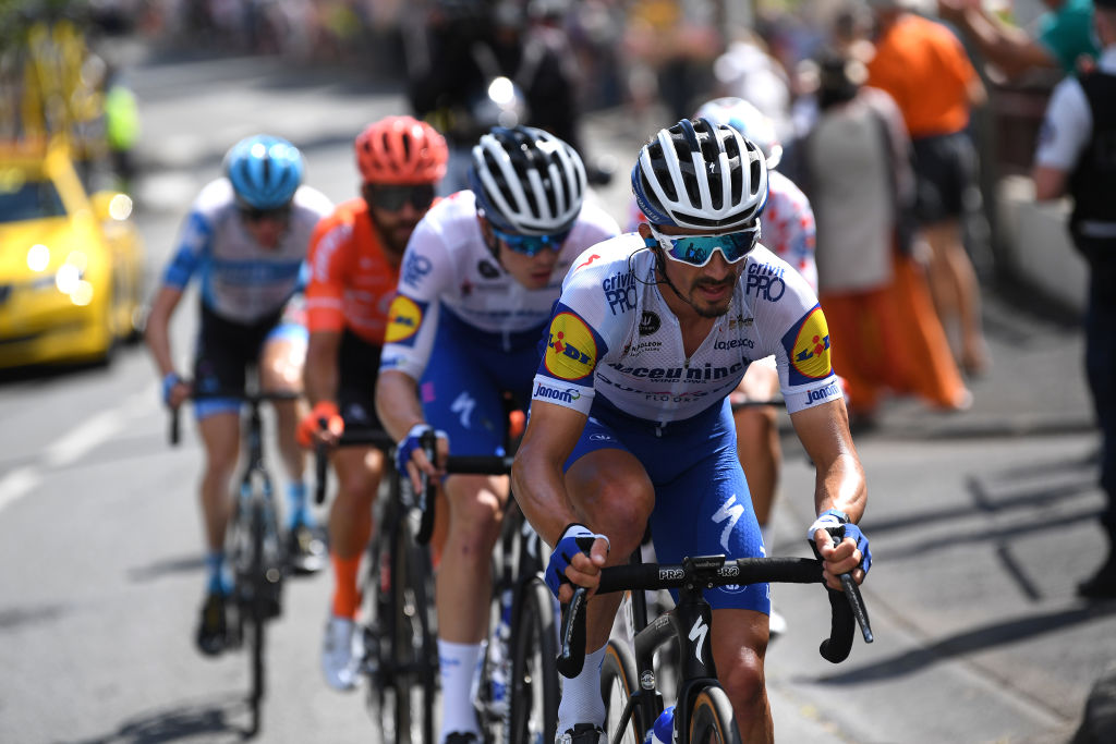 Julian Alaphilippe (Deceuninck-Quick Step) went on the attack from the start