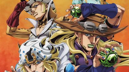 A poster for JoJo's Bizarre Adventure Steel Ball Run 2nd Stage