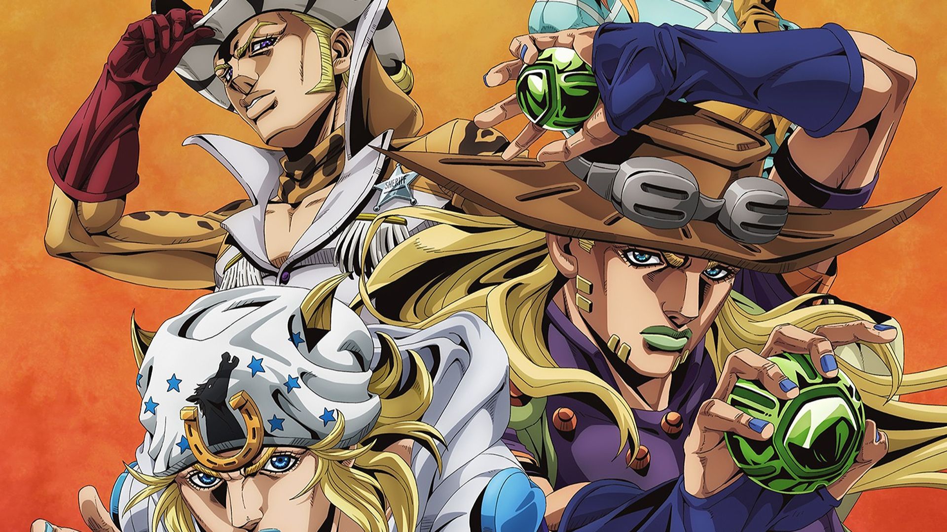 A poster for JoJo's Bizarre Adventure Steel Ball Run 2nd Stage