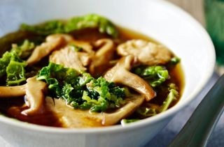 Low carb chicken miso soup