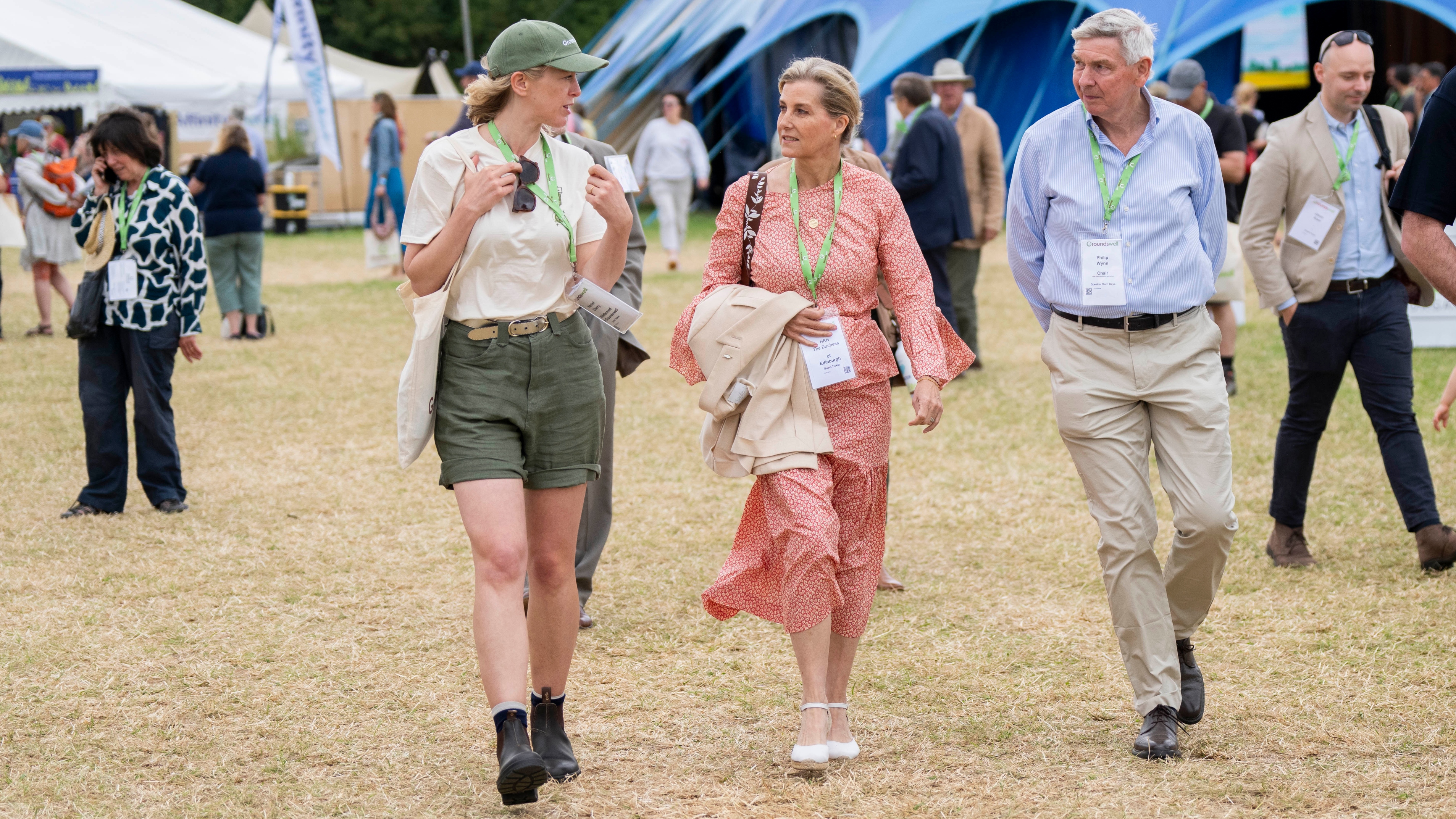 Sophie, Duchess of Edinburgh visits the Groundswell Agricultural Festival Show at Lannock Manor Farm on June 27, 2024