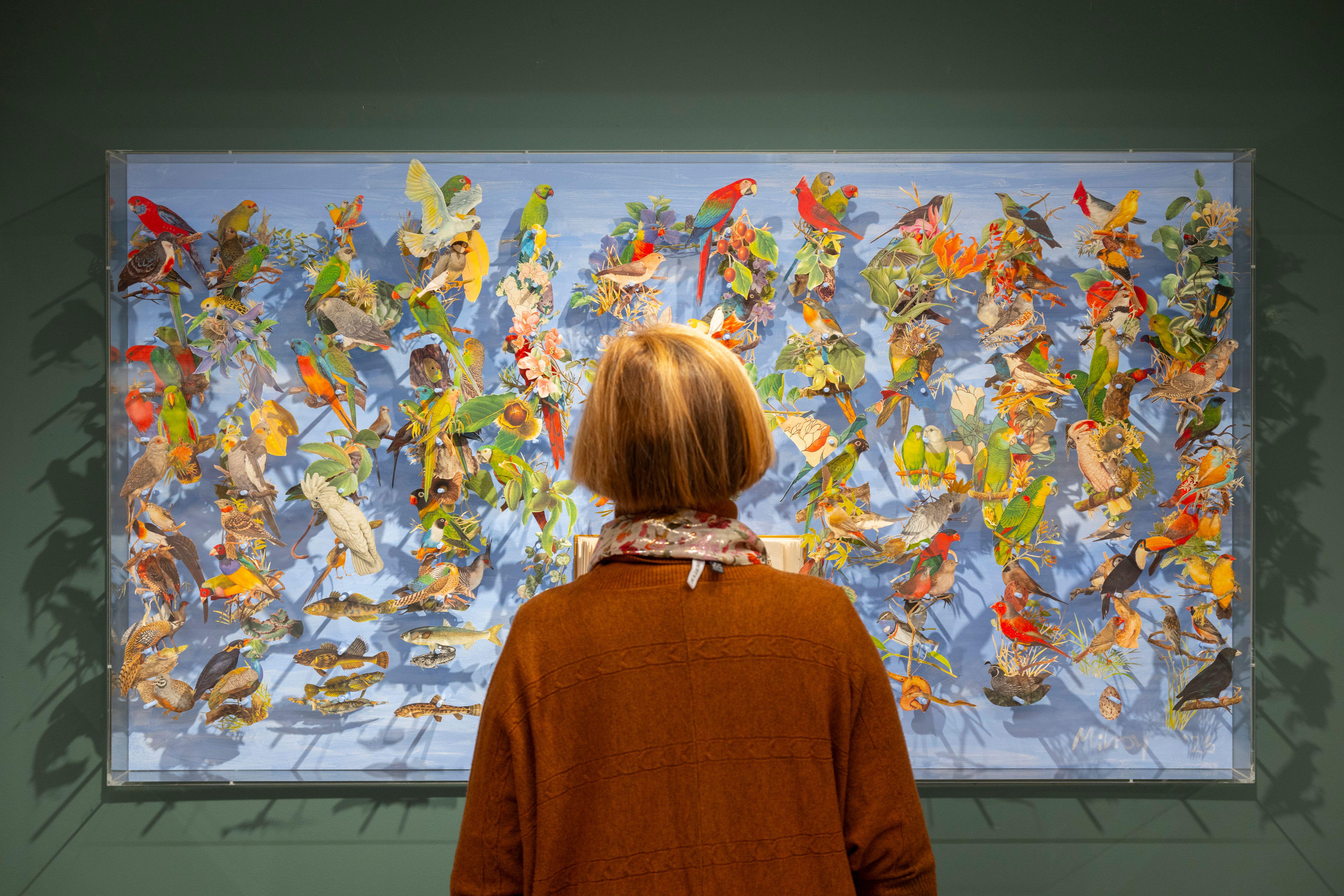 Opening night at Jack Milroy's new exhibition