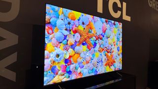 TCL Q6 series TV showing colorful image