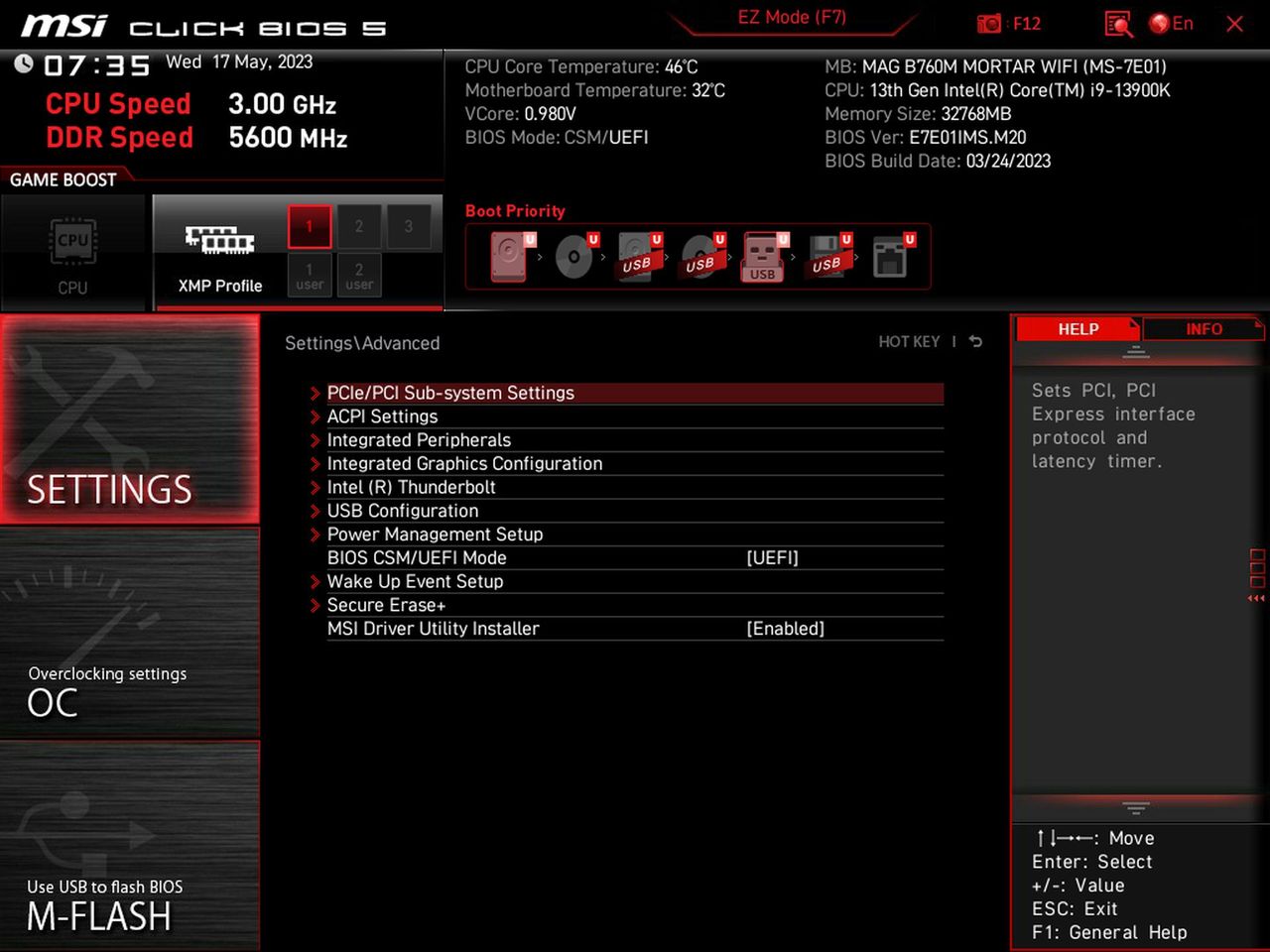 MSI MAG B760M Mortar Wi-Fi
