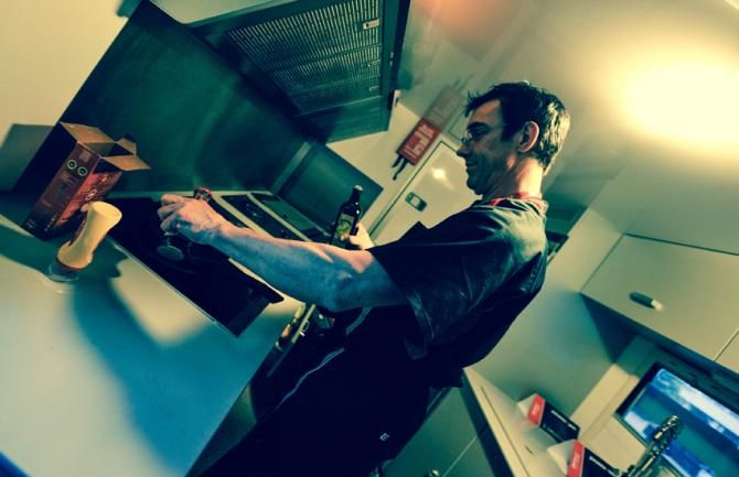 The BMC chief prepares the evening meals for the team