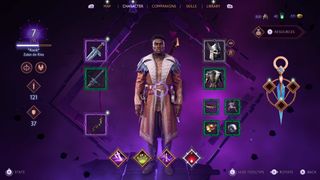 Dragon Age: The Veilguard preview — Character loadout.