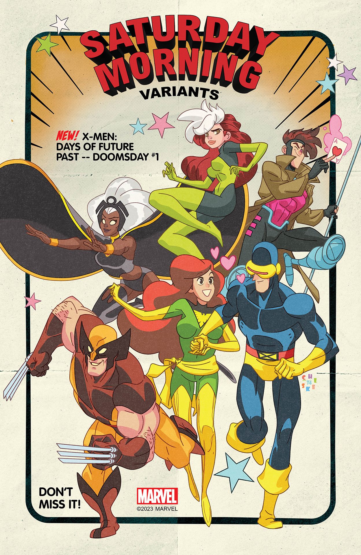 X-Men: Days of Future Past - Doomsday #1 Saturday Morning Cartoon variant cover