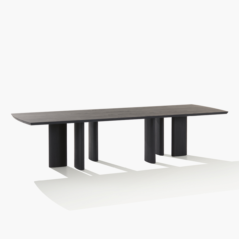 Milan Design Week Poliform Adrien dining table in dark wood