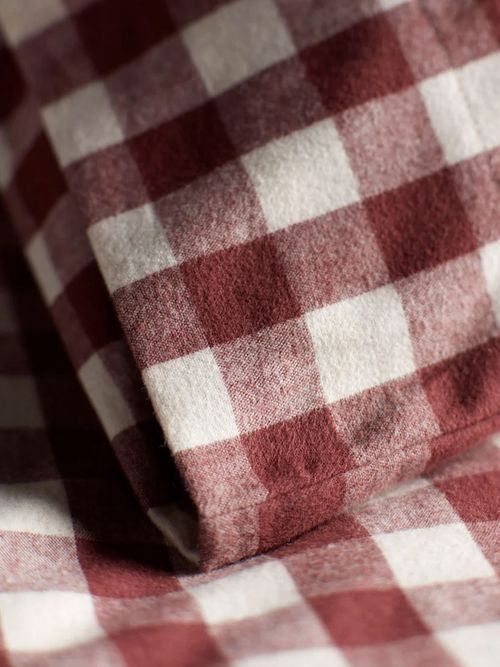 Gilbert Gingham Brushed 100% Organic Cotton Bed Linen