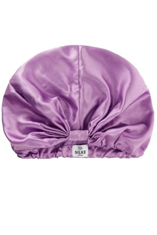 purple Silke London Silk Hair Wrap on a white background