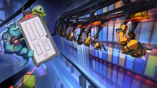 Monsters Inc Door Coaster concept art