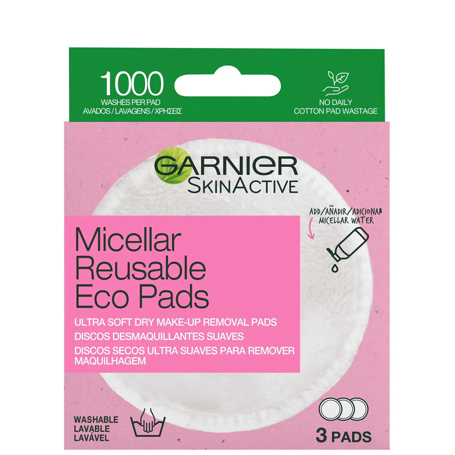 Garnier Micellar Reusable Make-Up Remover Eco Pads