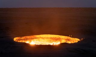 The 'Gates of Hell' have been ablaze in the desert of Turkmenistan since 1971.