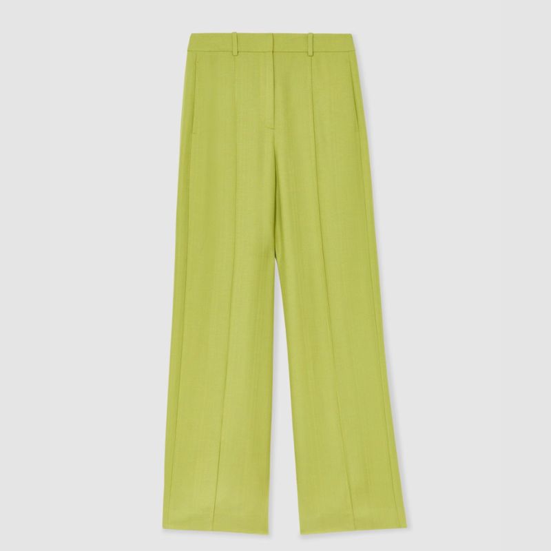 Reiss, lime green tailored trousers