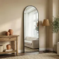 Sweetcrispy 14-in W x 47-in H Arch Black Framed Full Length Mirror Sweetcrispy 14-in W x 47-in H Arch Black Framed Full Length Mirror