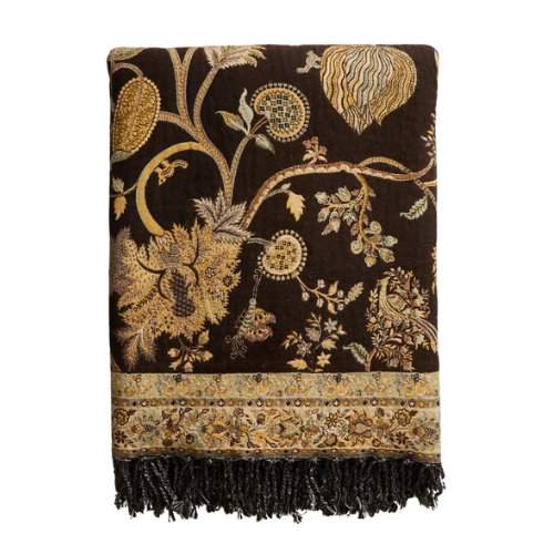 zarahome, Floral Jacquard Throw