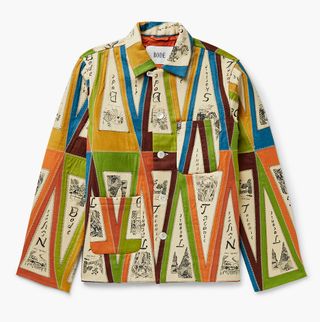 Surf style inspired patchwork jacket by Bode