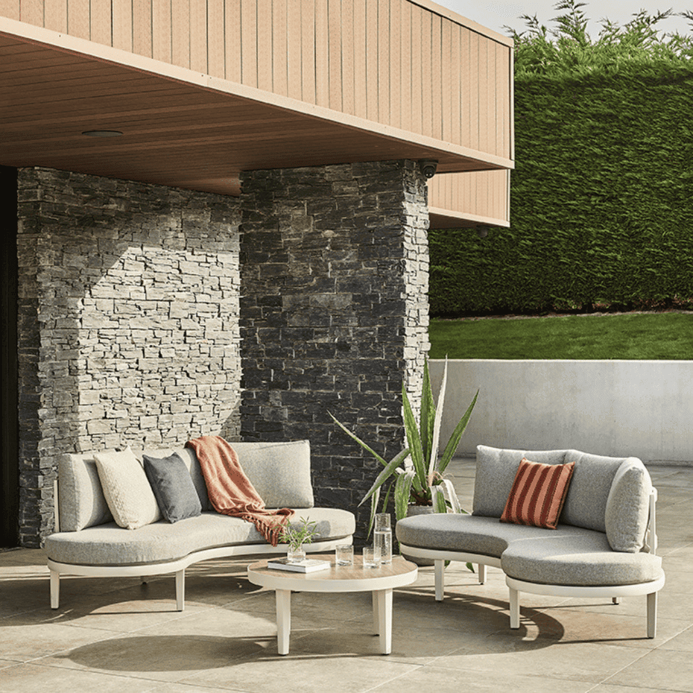 Florence Contemporary Double Sofa Lounge Set With Coffee Table