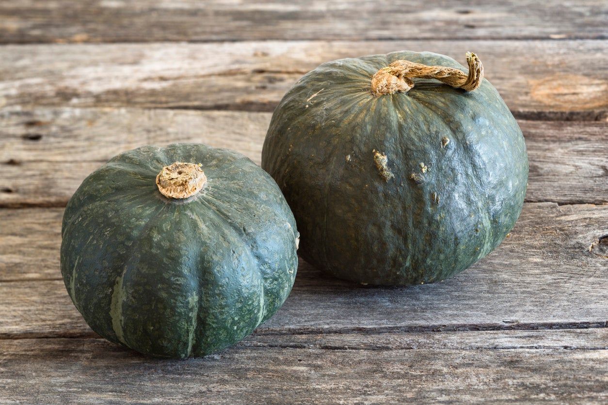 Two Green Buttercup Squash