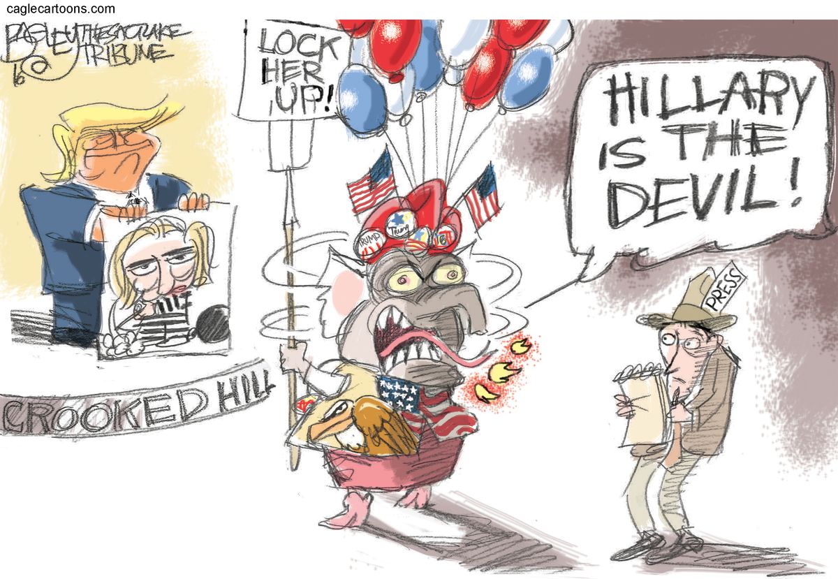 Political cartoon U.S. The Press at Convention | The Week