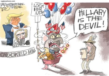 Political cartoon U.S. The Press at Convention