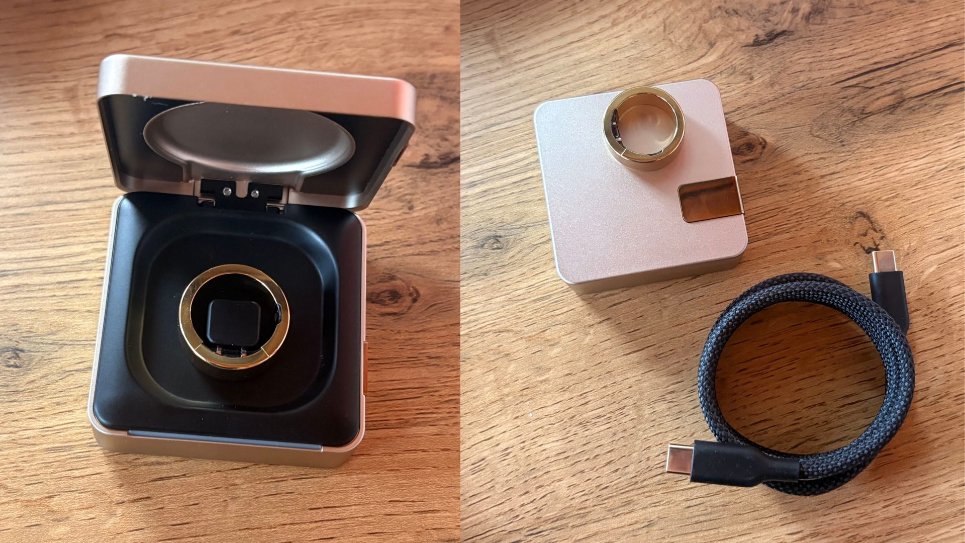 Grace Walsh's Ultrahuman Ring Pro with charging case