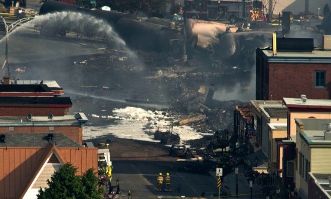 The center of Lac-Mégantic, Quebec