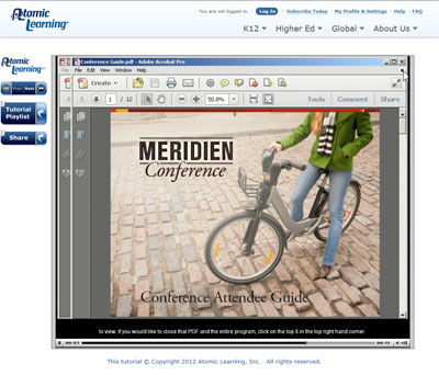 Video Tutorial: Opening &amp; closing a PDF document in Adobe X Pro