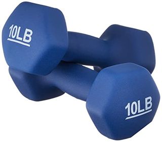 Amazon Basics neoprene 10lb dumbbell