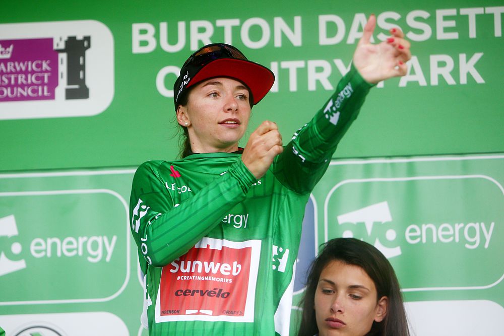 Liane Lippert (Sunweb) takes the overall lead at OVO Energy Women's Tour