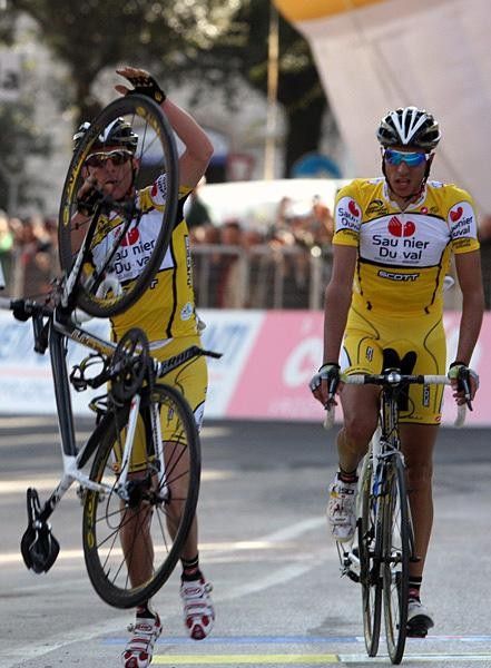 Enrico Gasparotto (Barloworld) finished second for the day but took the overall lead