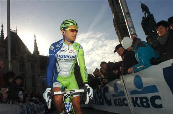 Alan Marangoni (Liquigas-Cannondale) at the start
