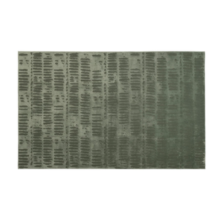 Revival Rugs Shell 6'7"x9' Washable Area Rug for Living Room Bedroom - 100% Recycled Oeko-Tex Certified, Medium Pile, Green