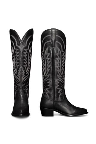 Tecova black cowboy boots.