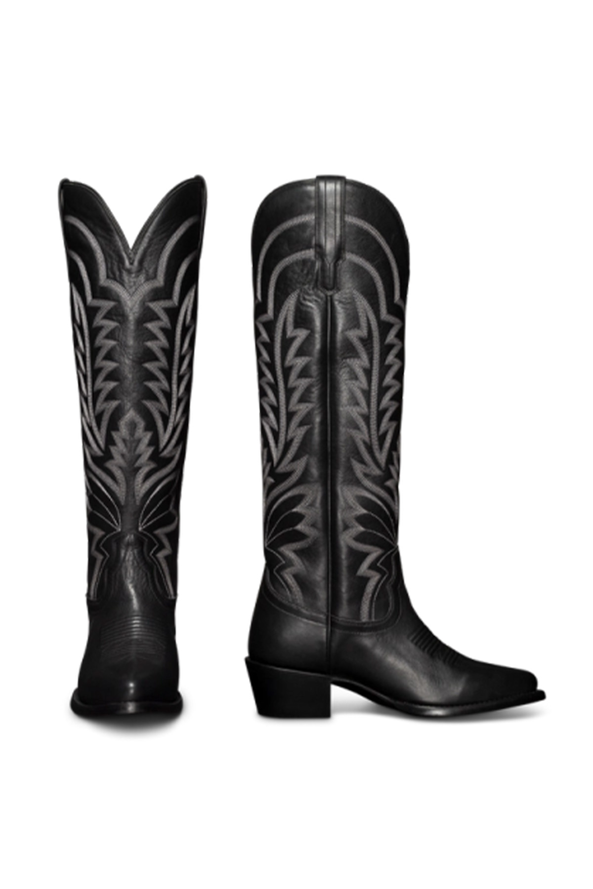 Black Tecova cowboy boots.