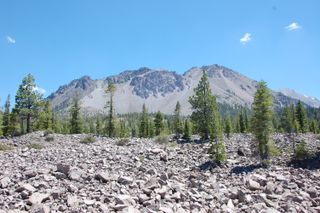 Chaos Crags in Lassen Volcanic National Park.