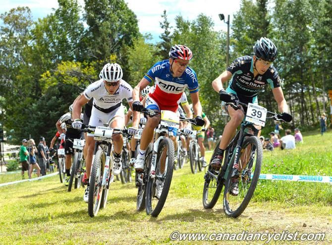 Martin Gujan (TX Active Bianchi) leading Absalon and Schurter