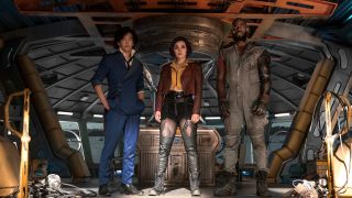 John Cho, Daniella Pineda and Mustafa Shakir in Cowboy Bebop