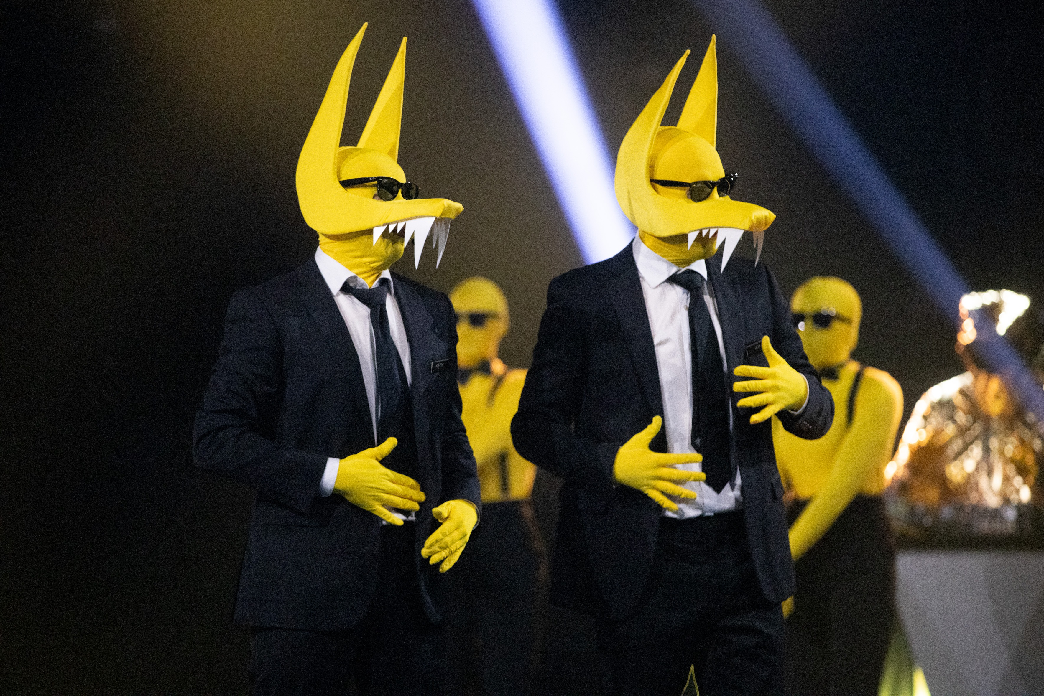 TV tonight Will anyone give these wolves a banana?