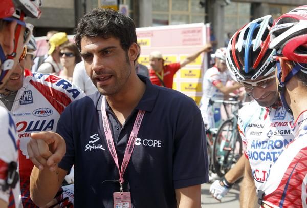 Oscar Pereiro was on hand for stage 17