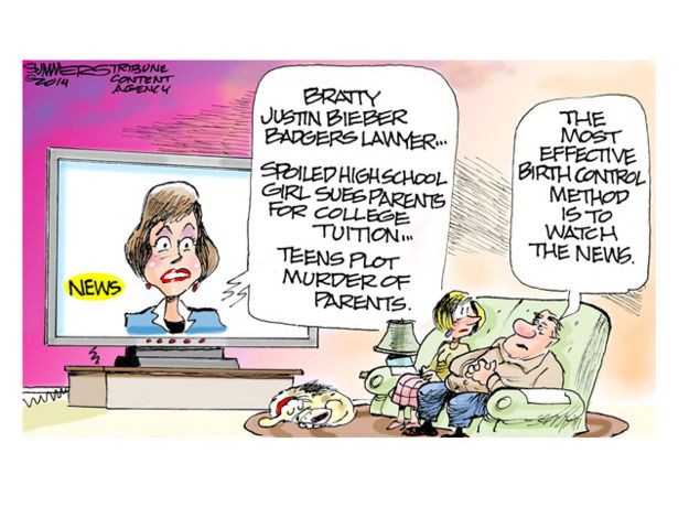 Editorial cartoon Bieber teens