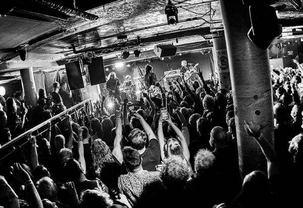 Motley Crue onstage at The Underworld