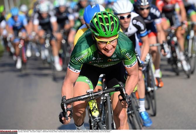 Thomas Voeckler (Europcare) pushes the pace