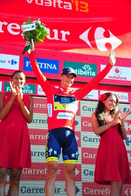 Irishman Nicolas Roche (Saxo-Tinkoff) leads a Grand Tour for the first time in his career