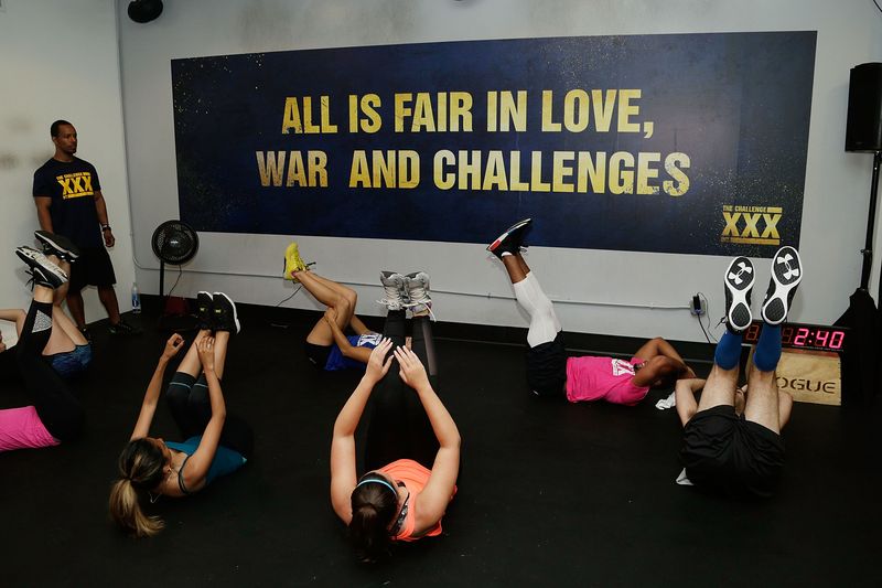 Contestants have access to a gym at the house.