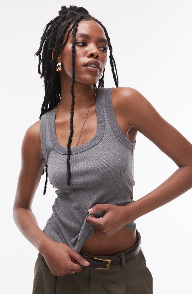 Scoop Neck Rib Tank