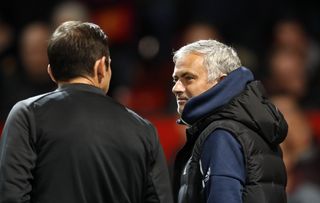 Frank Lampard, left, and Jose Mourinho go head to head again on Saturday