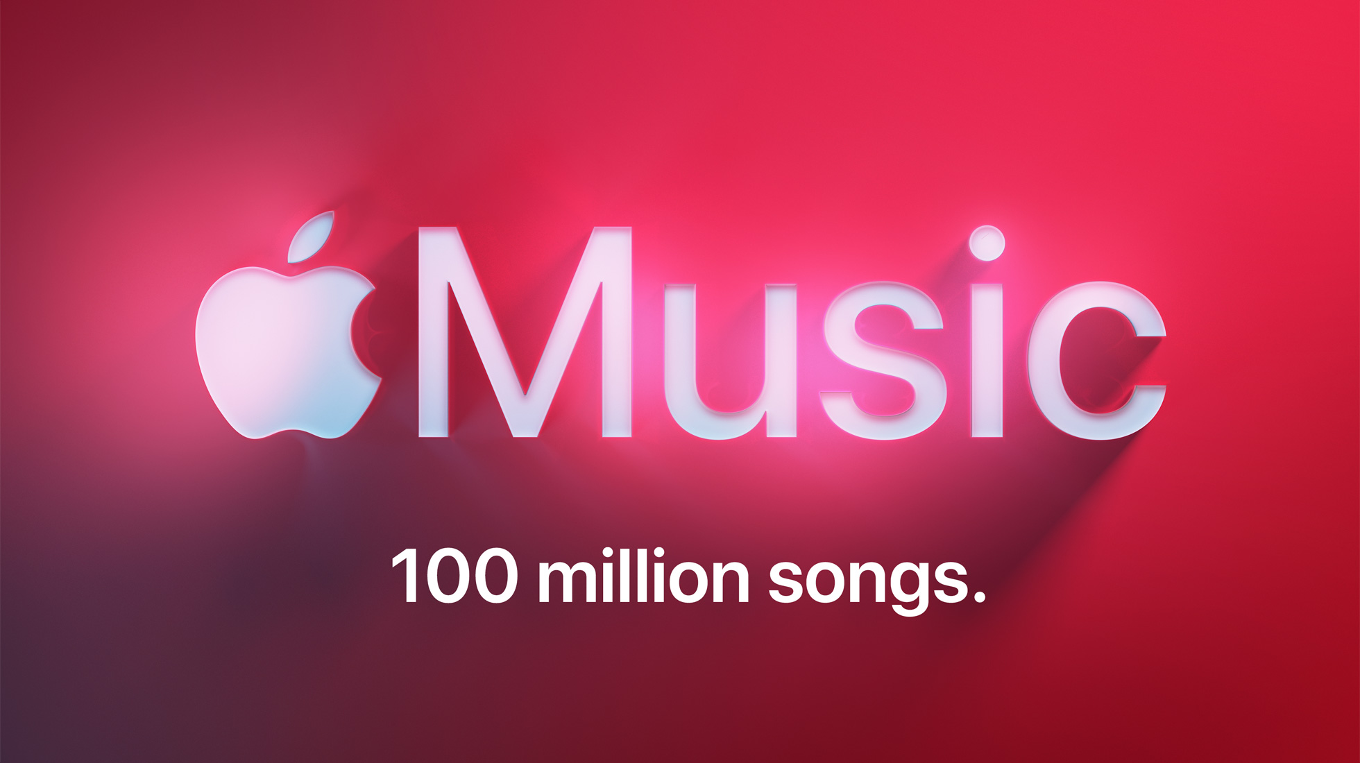 100 juta lagu di spanduk Apple Music